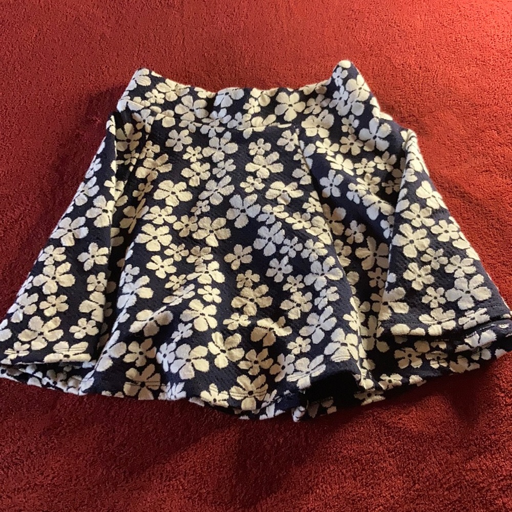 Flower skater skirt